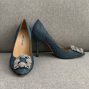 Manolo Blahnik HANGISI GLITTER